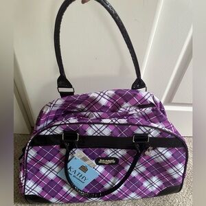 New Kathy Van Zeeland Duffel Rolling KVZ 22” Wheeled Duffle Bag.